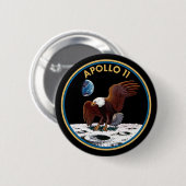 Apollo 11-Insignien Button (Vorne & Hinten)