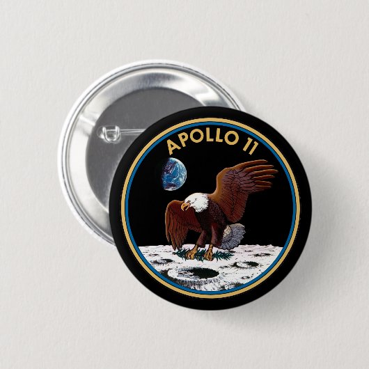 Apollo 11-Insignien Button (Vorne & Hinten)