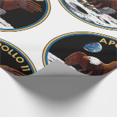 Apollo 11-Insignien Geschenkpapier (Ecke)