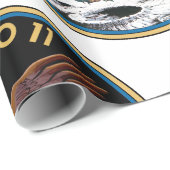 Apollo 11-Insignien Geschenkpapier (Rolleneckpunkt)