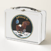Apollo 11-Insignien Metall Brotdose (Vorderseite)