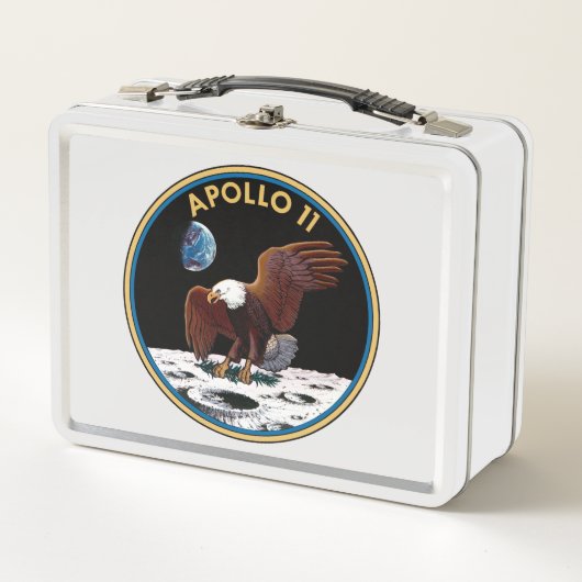 Apollo 11-Insignien Metall Brotdose (Vorderseite)