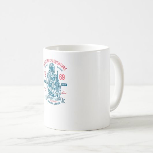 Apollo 11 kaffeetasse (VorderseiteRechts)