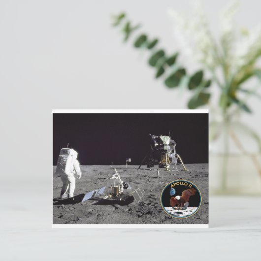 Apollo-11-Landeplatz Postkarte (Stehend Vorderseite)