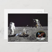 Apollo-11-Landeplatz Postkarte (Vorne/Hinten)