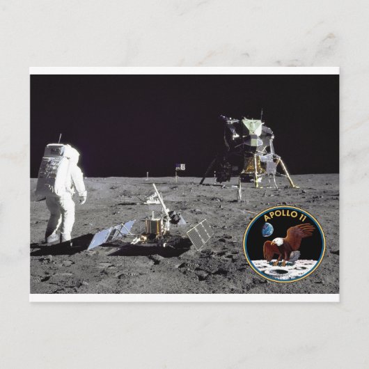 Apollo-11-Landeplatz Postkarte (Vorderseite)