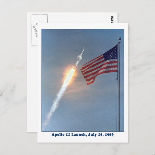 Apollo 11 Launch 16 Juli 1969 Postkarte (Vorne/Hinten)
