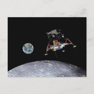 Apollo 11 Lunar Landing Postkarte