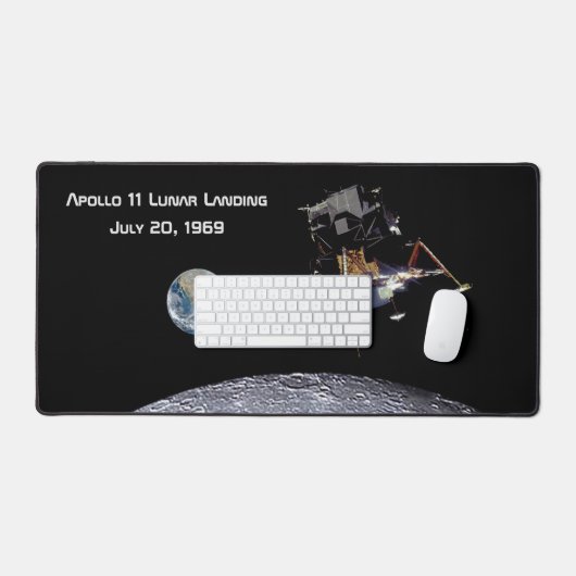 Apollo 11 Lunar Landing Schreibtischunterlage (Tastatur & Maus)