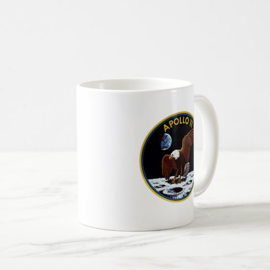 Apollo 11 Mission Emblem Tasse (VorderseiteRechts)