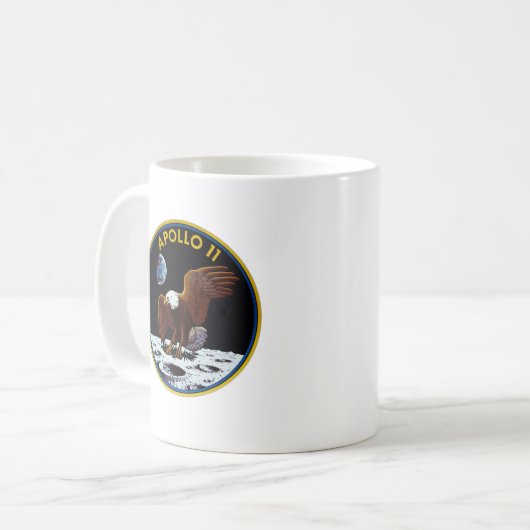 Apollo 11 Mission Emblem Tasse (Vorderseite Links)
