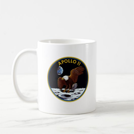 Apollo 11 Mission Emblem Tasse (Links)