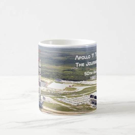Apollo 11 Mission zum Mondjubiläum Kaffeetasse (Mittel)