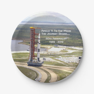Apollo 11 Mission zum Mondjubiläum Pappteller