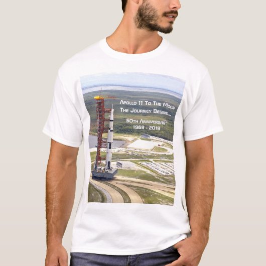 Apollo 11 Mission zum Mondjubiläum T-Shirt (Vorderseite)