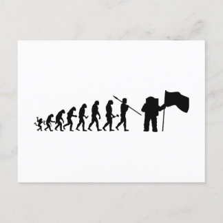 Apollo 11 Mondlandung Evolutionstheorie  Postkarte