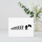 Apollo 11 Mondlandung Evolutionstheorie  Postkarte (Stehend Vorderseite)