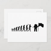 Apollo 11 Mondlandung Evolutionstheorie  Postkarte (Vorne/Hinten)