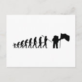Apollo 11 Mondlandung Evolutionstheorie  Postkarte (Vorderseite)