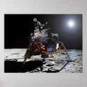 Apollo 11 Mondmodul "Adler" auf dem Mond Poster (Vorne)