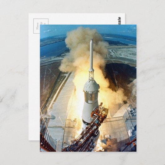 Apollo 11 Moon Landing Launch Kennedy Space Center Postkarte (Vorne/Hinten)