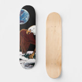 Apollo 11 Moon Landing Lunar Patch Insignien der N Skateboard (Vorderseite)