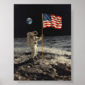 Apollo 11 - Neil Armstrong Sets auf dem Mond Poster (Vorne)