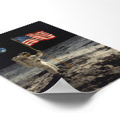 Apollo 11 - Neil Armstrong Sets auf dem Mond Poster (Ecke)