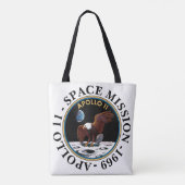 Apollo 11 Raumfahrt-Mission 1969 Insignien Tasche (Rückseite)
