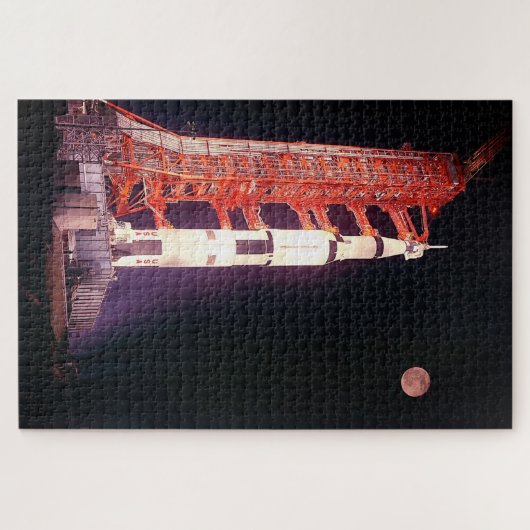 Apollo 11 Saturn V Rakete Puzzle (Horizontal)