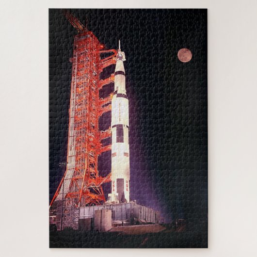 Apollo 11 Saturn V Rakete Puzzle (Vertikal)