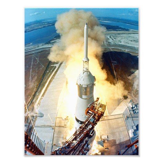 Apollo 11 Start Fotodruck (Vorne)