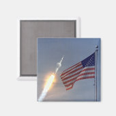 Apollo 11 Start Magnet (Vorderseite/Rückseite)