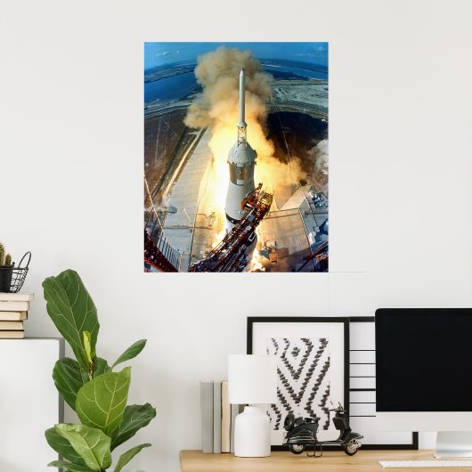 Apollo 11 Start Poster (Heimbüro)