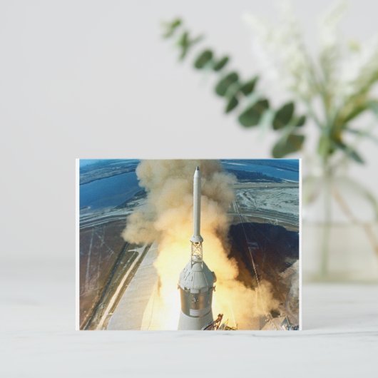 Apollo 11 Start Postkarte (Stehend Vorderseite)