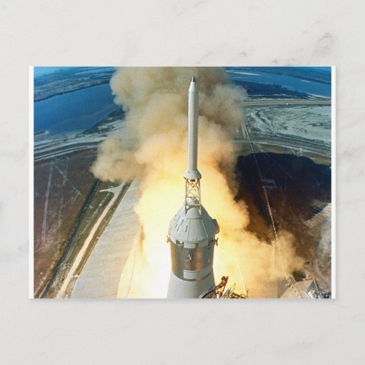 Apollo 11 Start Postkarte (Vorderseite)