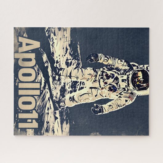 Apollo 11 Vintage Poster Puzzle (Horizontal)