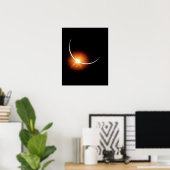 Apollo 12 Ansicht von Solar Eclipse Poster (Heimbüro)