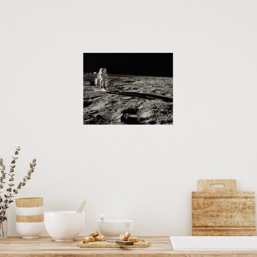 Apollo 12 Astronaut auf dem Mond Poster (Küche)