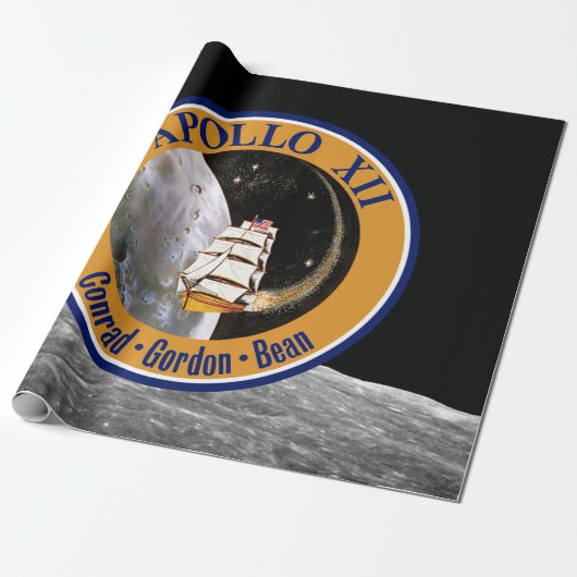 Apollo 12 Mission Patch Logo Geschenkpapier (Ungerollt)
