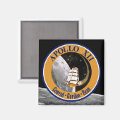 Apollo 12 Mission Patch Logo Magnet (Vorderseite/Rückseite)
