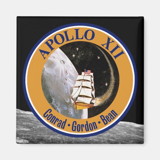 Apollo 12 Mission Patch Logo Magnet (Vorne)