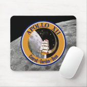 Apollo 12 Mission Patch Logo Mousepad (Mit Mouse)
