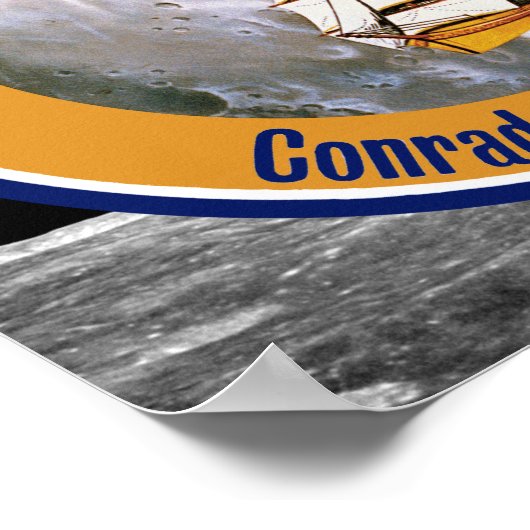 Apollo 12 Mission Patch Logo Poster (Ecke)