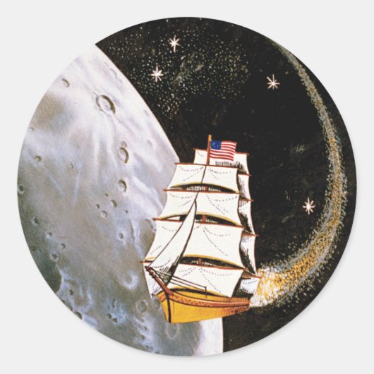 Apollo 12 Mission Patch Logo Runder Aufkleber (Vorderseite)