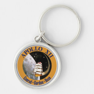 Apollo 12-Missionsabzeichen-Logo Schlüsselanhänger