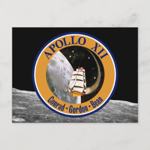 Apollo 12-Missionspatch-Logo Postkarte