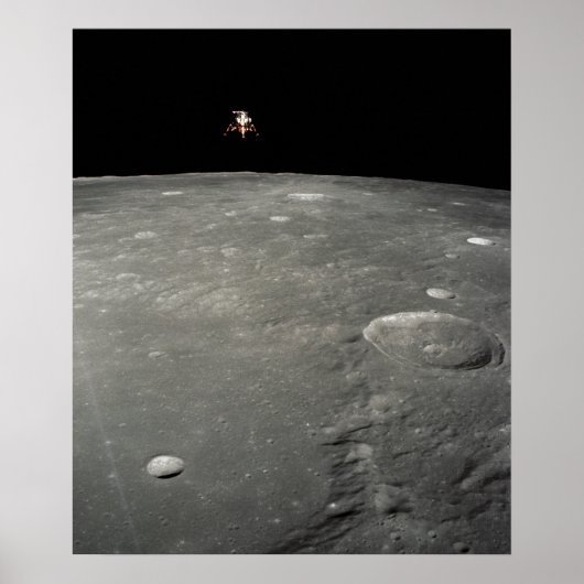 Apollo 12 Mondmodul über dem Mond Poster (Vorne)