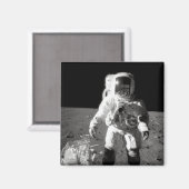 Apollo 12 Moonwalk Magnet (Vorderseite/Rückseite)