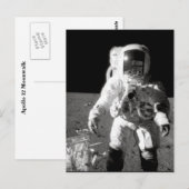 Apollo 12 Moonwalk Postkarte (Vorne/Hinten)